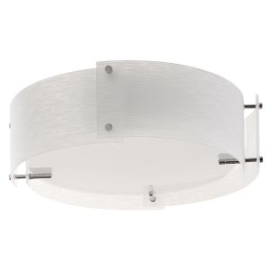 Trinity Flush 3 Light 4 Panel Frosted Glass Semi Flush