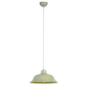 Laughton 1 Light E27 High Gloss Stone Painted Adjustable Single Pendant With A Ccrain Braided Flex