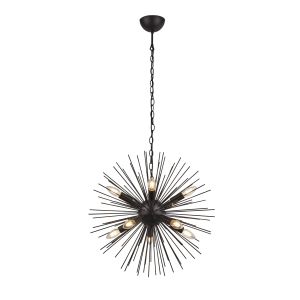 Searchlight 6310-10BK Sputnik 10 Light Pendant Black Finish