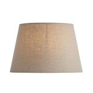 Cici 1 Light 8 Inch Tapered Shade In Grey Linen Effect