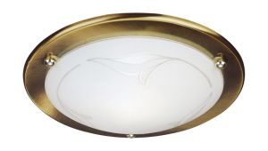 Fergie Ceiling Lamp, 1 Light E27 Bronze/Glass