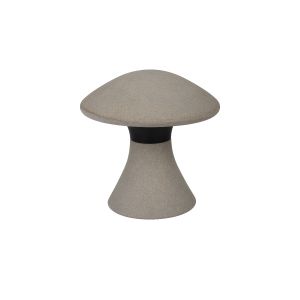 Taos Large Mushroom Bollard, 12W LED, 3000K, 905lm, IP65, Dark Grey Cement, 3yrs Warranty