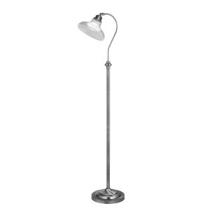 Bistro III - Floor Lamp Satin Silver, Pilotphane Glass