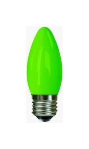 Decorative Multi-LED Candle E27 0.3W Green
