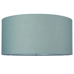 Cylinder 20 Inch Drum Shade In A Cool Grey Cotton Fabric With Rolled Edge