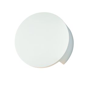 Sanna 155mm 2.2W 350lm Smooth White Plaster LED Integrated Architectural Design Wall Light