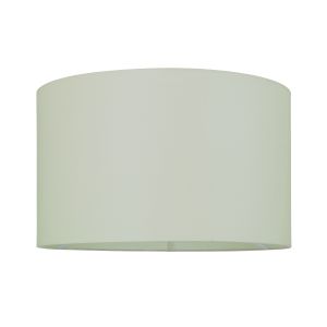 Cylinder 14 Inch Drum Shade In Taupe Cotton Fabric With Rolled Edge