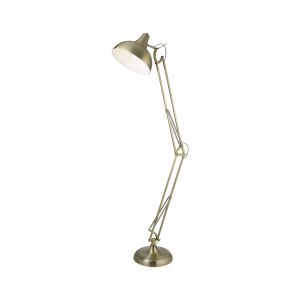 Jeremiah Floor Task Lamp, Antique Brass