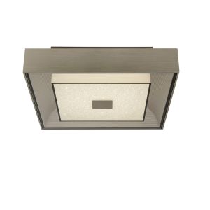 Rhea 1 Light LED Integrated Flush Silver With Crystal Sand