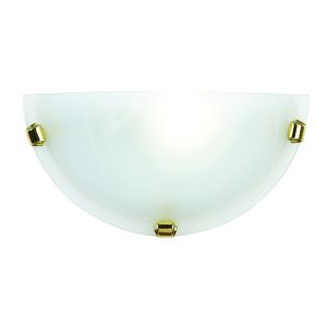 Endon 906-WB-WH White Alabaster Glass Wall Bracket Kt 1 Light In Alabaster