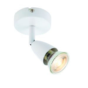 Ascoli 1 Light GU10 Gloss White Adjustable Surface Mounted Spotlight