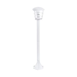 Aloria 1 Light E27 Outdoor IP44 Adjustable White Pendant With Clear Plastic Diffuser