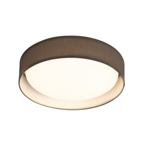 Modern 1 Light Large LED Flush Ceiling Light, Acrylic, Grey Shade