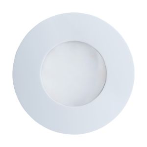 Margo 1 Light LED Integrated Outdoor IP65 Recessed Downlight White With Satinated Glass