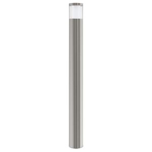 Basalgo 1, 1 Light LED Integrated Outdoor IP44 Stainless Steel Post Light With Clear Plastic Diffuser