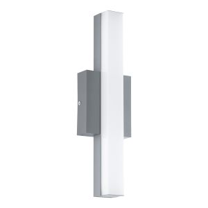 Acate 1 Light LED Integrated Outdoor Wall Light Stainless Steel With White Diffuser
