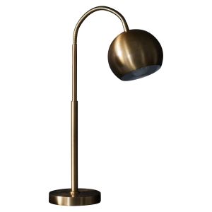 Balin 1 Light E27 Brushed Bronze Table/Desk Lamp With Flexible Arm & Inline Switch