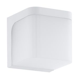 Jorba 1 Light LED Integrated Outdoor IP44 White Wall Light With Plastic Diffuser