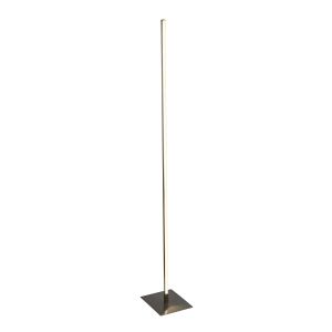 1 Light LED Satin Silver Floor Lamp With Temperature Colour Changing