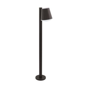 Caldiero 1 Light Low Energy E27 Outdoor IP44 Pedestal Anthracite With Plastic White Diffuser