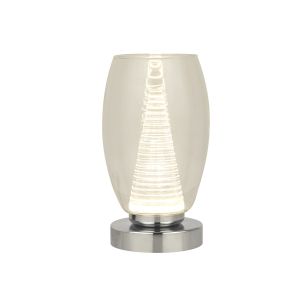 1 Light LED Table Lamp With Clear Glass