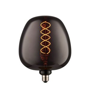Helix E27 4W 50lm Filament XL LED Bulb in Smoked Tinted Glass