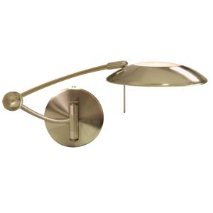 Wall Adjustable Swing Arm Wall Bracket, Antique Brass