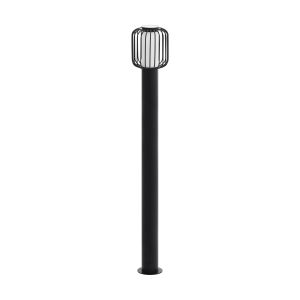 Ravello 1 Light E27 Outdoor IP44 Black Post With Plastic White Diffuser
