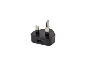 Additions USB Black Plugtop 5V, 1A Output