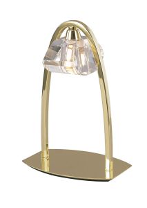 Alfa Large Table Lamp 1 Light G9, Polished Brass