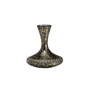 (DH) Almira Mosaic Grecian Vase Medium Brown/French Gold