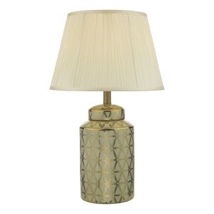 Dar ALW4235 Alwinda Single Table Lamp Gold With Shade Finish