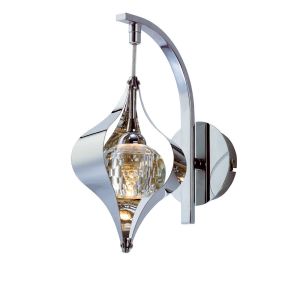 Amano Wall Lamp Switched 1 Light G9 Polished Chrome/Crystal