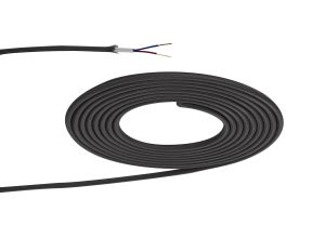 Prema 25m Roll Grey Braided 2 Core 0.75mm Cable VDE Approved
