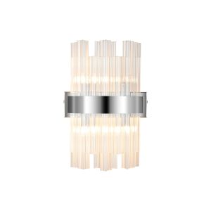 Asner 4 Light G9, Wall Light, Polished Nickel / Clear