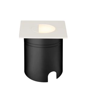 Aspen Recessed Wall Lamp Square Eyelid, 3W LED, 3000K, 80lm, IP65, Sand White, Cut Out: 72mm, Driver Included, 3yrs Warranty