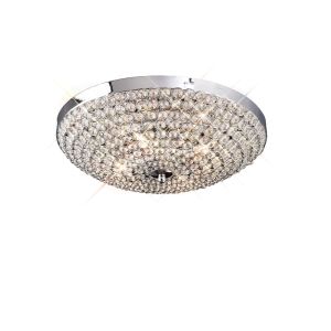 Ava Flush Ceiling 4 Light G9 Polished Chrome/Crystal