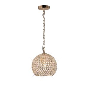 Ava Pendant 4 Light G9 French Gold/Crystal