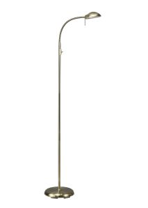 Bamberg Floor Lamp 1 Light G9 Antique Brass