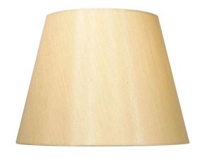 Bybliss Faux 39cm Silk Fabric Shade Gold Finish