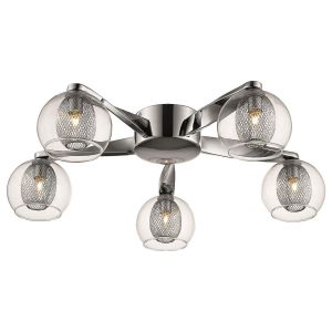 Doralice 5 Light G9 Flush Polished Chrome