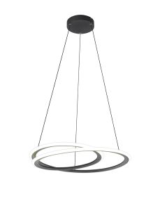 Cheriton Pendant, 1 x 40W LED, 4000K, 2996lm, 3 Step Dimming, Sand Black, 3yrs Warranty