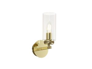 Cindy Wall Lamp Switched, 1 x E14, Polished Gold