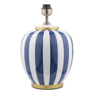 Circus 1 Light E27 Blue & White Ceramic Table Lamp With Inline Switch (Base Only)