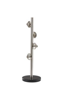 Cisko Table Lamp Frame Only, 4 x G9, Satin Nickel