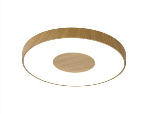 Coin Round Ceiling 100W LED With Remote Control 2700K-5000K, 6000lm, Wood Effect, 3yrs Warranty