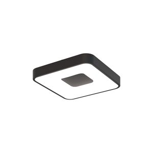 Coin Square Ceiling 56W LED With Remote Control 2700K-5000K, 2500lm, Black, 3yrs Warranty