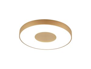 Coin Round Ceiling 80W LED With Remote Control 2700K-5000K, 3900lm, Gold, 3yrs Warranty