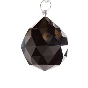 Crystal Pendalogue Black 38mm, No Ring Or Pin Included