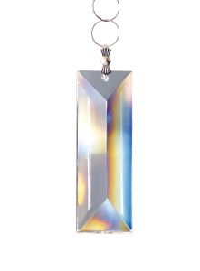 Crystal Rectangle Without Ring Clear 62x22mm 1 Hole